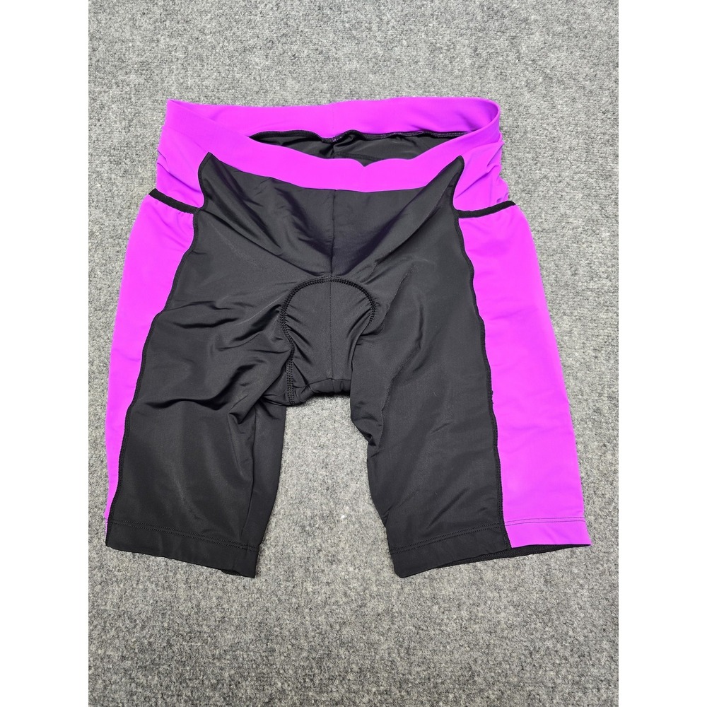 Beroy Padded Cycling Shorts Mens 3XL Black Purple Bike Bicycle Compression Liner